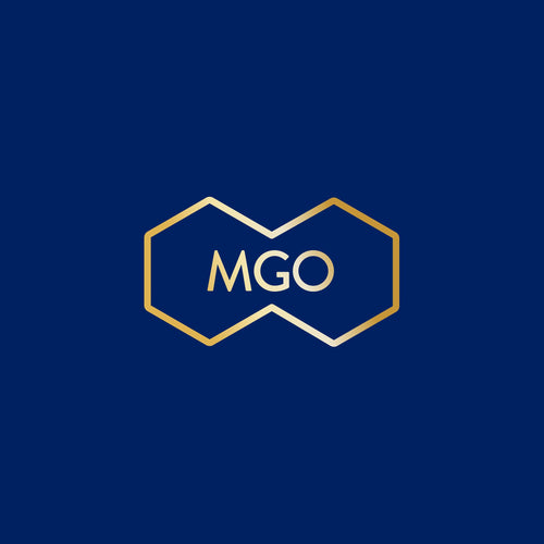 MGO logo on a blue background.